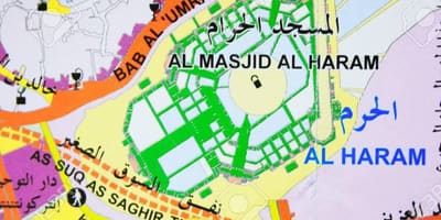 Haram Məkkə xəritə